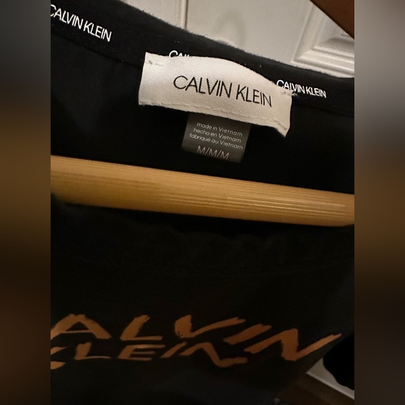 Calvin Klein Black T-Shirt Dress - Size Medium - Picture 2 of 3